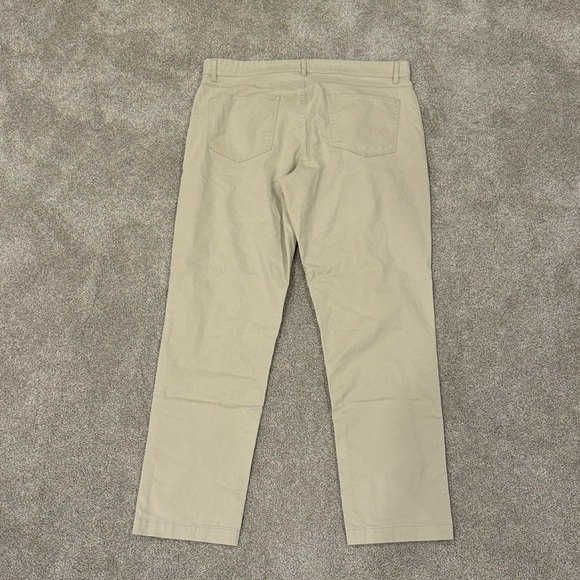 Hickey Freeman 5-Pocket Stretch Cotton Button-Front Trousers Size 34 x 30 EUC - Picture 3 of 10